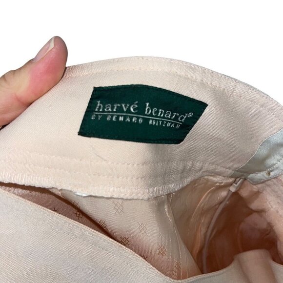 Harve Bernard Vintage Womens Trouser Pants Size 6 Peach High Rise Pleated Front - Picture 3 of 14